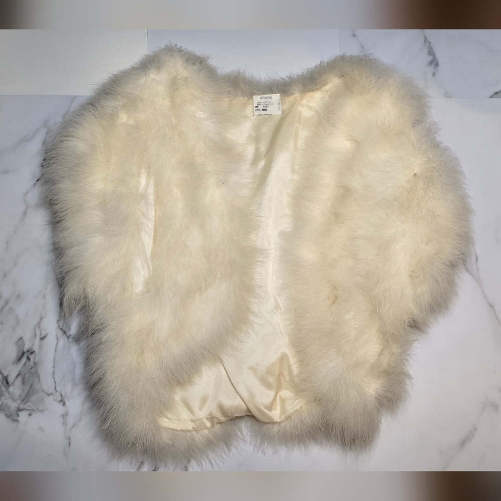 Vintage Climax Marabou Bolero Jacket